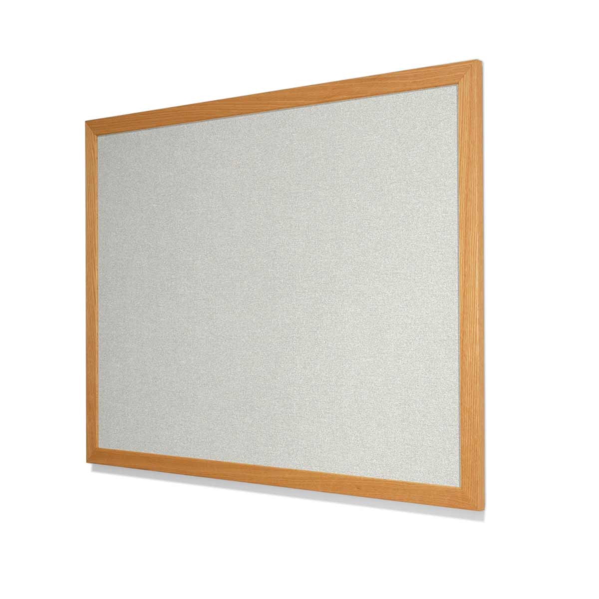Guilford of Maine FR701 White Cork Board with Red Oak Frame